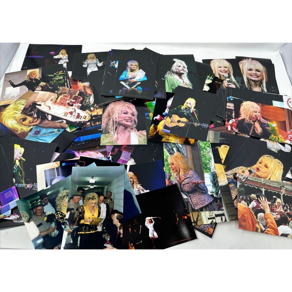 Lot 100 RANDOM DOLLY PARTON 4 by 6 Photo Snapshots GRAB BAG Performance Candid
